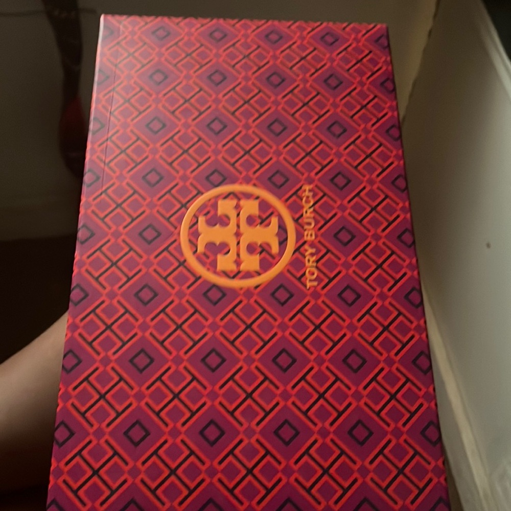 Red Tory Burch LOVE Slides Womens Size 8